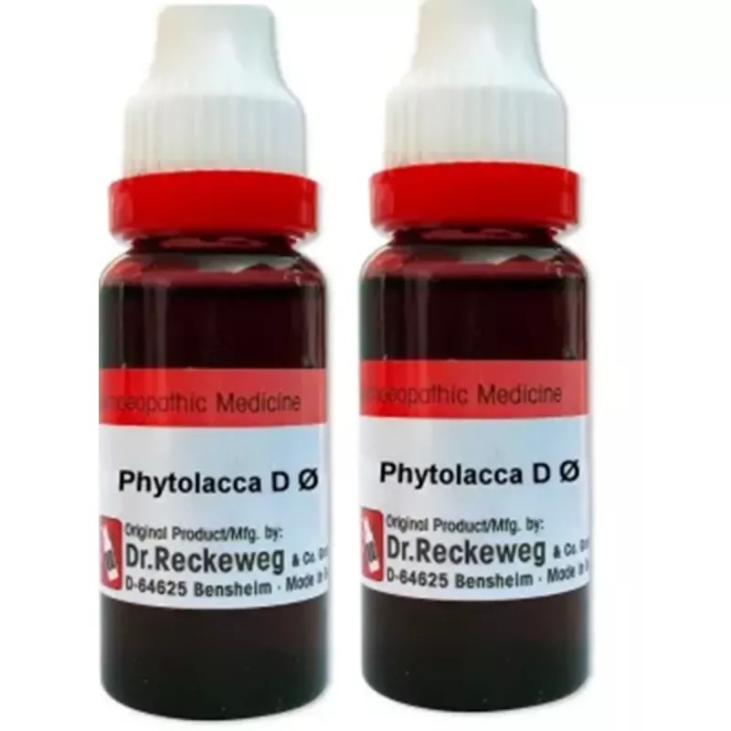 Dr Reckeweg Phytolacca Decandra 1X (Q) (20ml, Pack of 2)