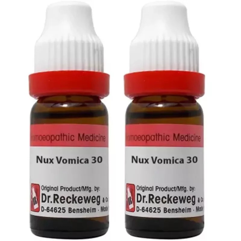 Dr Reckeweg Nux Vomica 30 CH (11ml, Pack of 2)