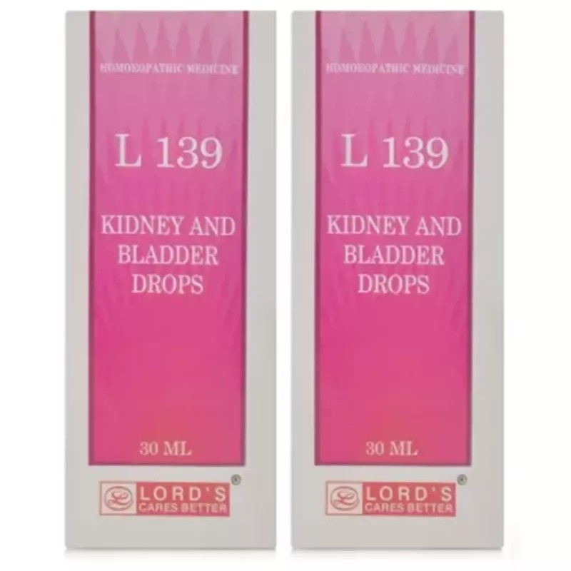 Lords L 139 Kidney Bladder Drops (30ml, Pack of 2)