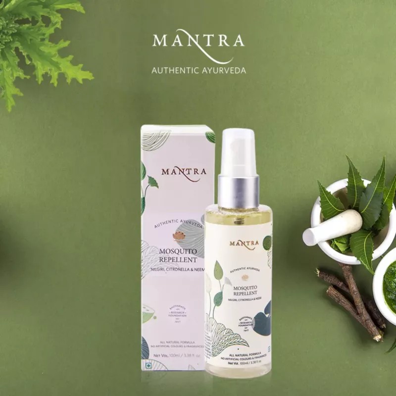 Mantra Herbal Mosquito Repellent (Nilgiri, Citronella & Neem)-Sls, Sles, Parabens, Paraffin Free (1Box, Pack of 2)