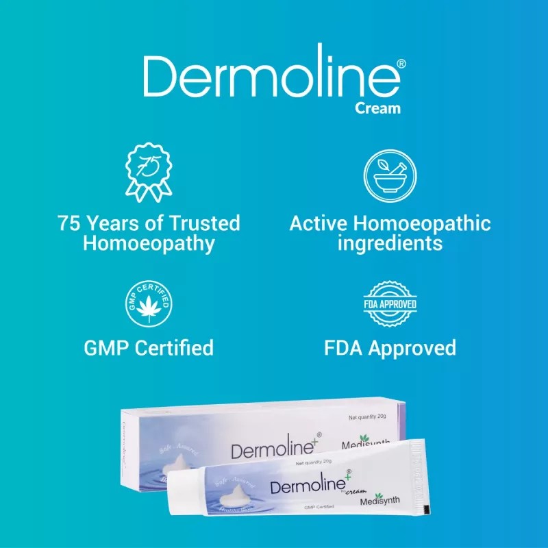 Medisynth Dermoline Plus Cream (20g, Pack of 2)