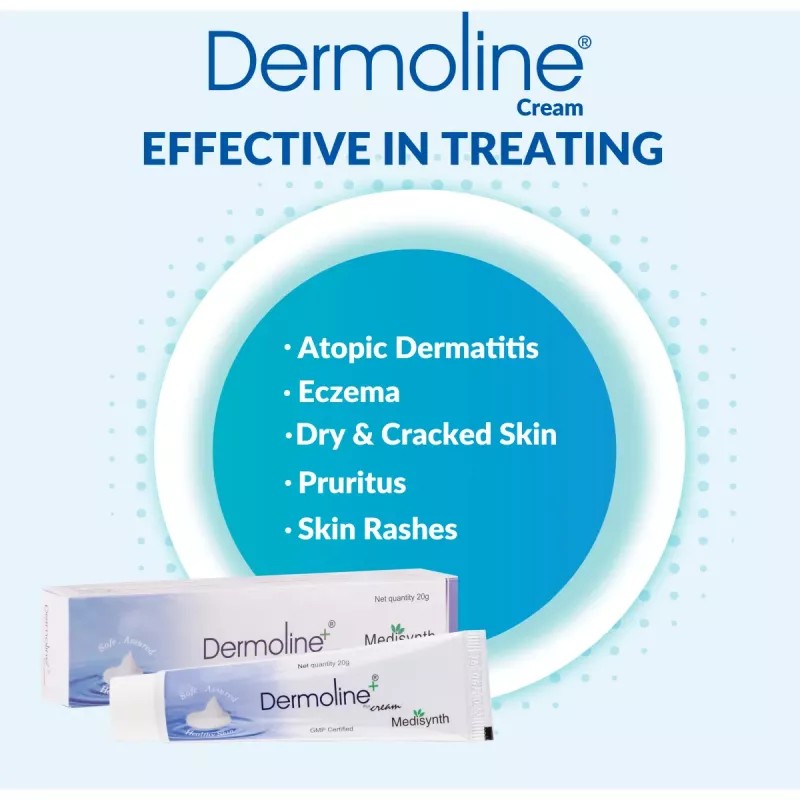 Medisynth Dermoline Plus Cream (20g, Pack of 2)