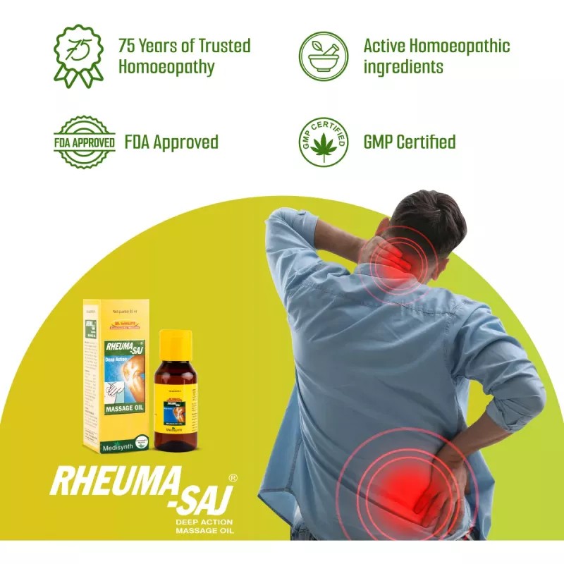 Medisynth Rheumasaj Oil (60ml, Pack of 2)