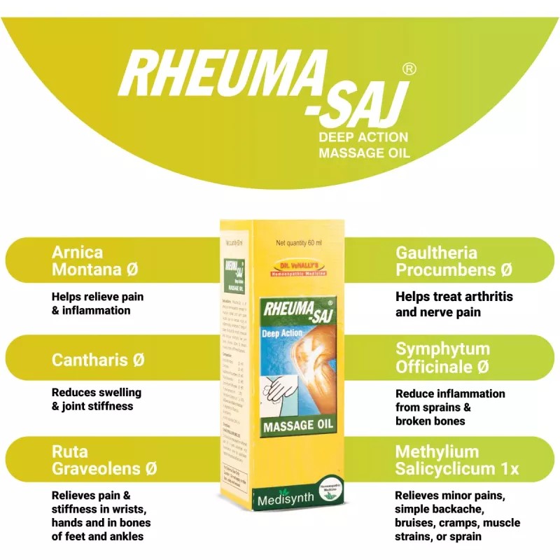 Medisynth Rheumasaj Oil (60ml, Pack of 2)