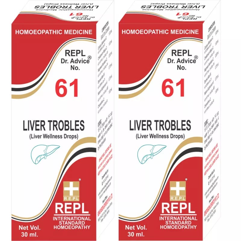 REPL Dr. Advice No 61 (Liver Trobles) (30ml, Pack of 2)