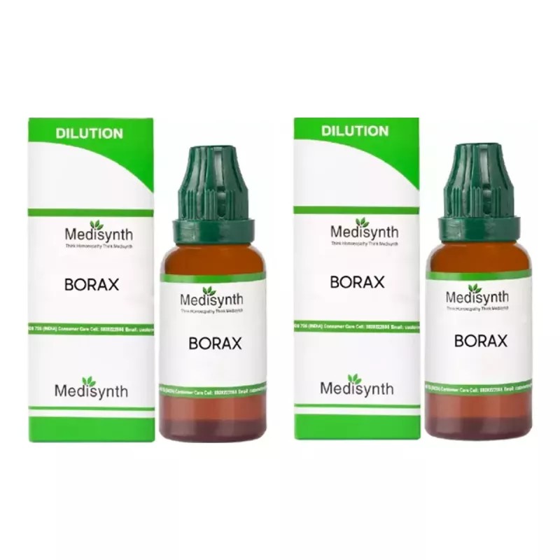 Medisynth Borax 30 CH (30ml, Pack of 2)