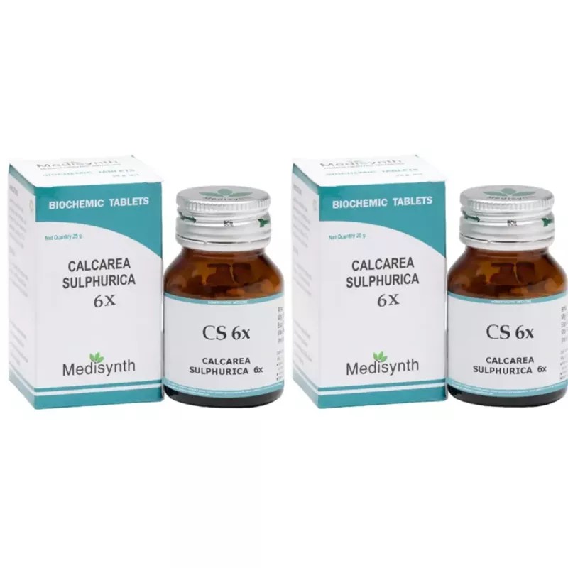 Medisynth Calcarea Sulphurica 6X (25g, Pack of 2)