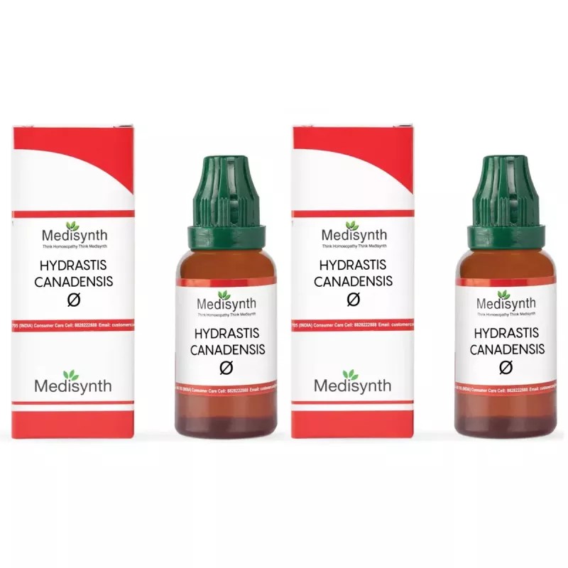 Medisynth Hydrastis Canadensis 1X (Q) (30ml, Pack of 2)