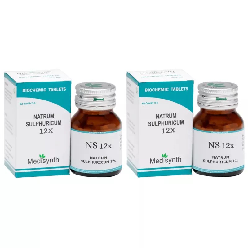 Medisynth Natrum Sulphuricum 12X (25g, Pack of 2)