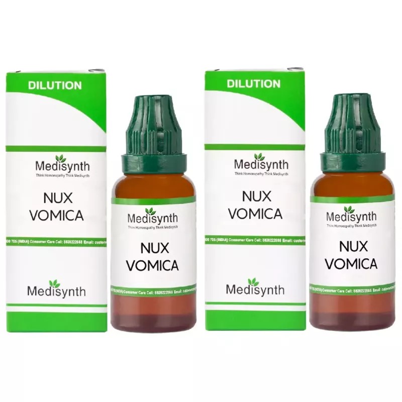 Medisynth Nux Vomica 200 CH (30ml, Pack of 2)