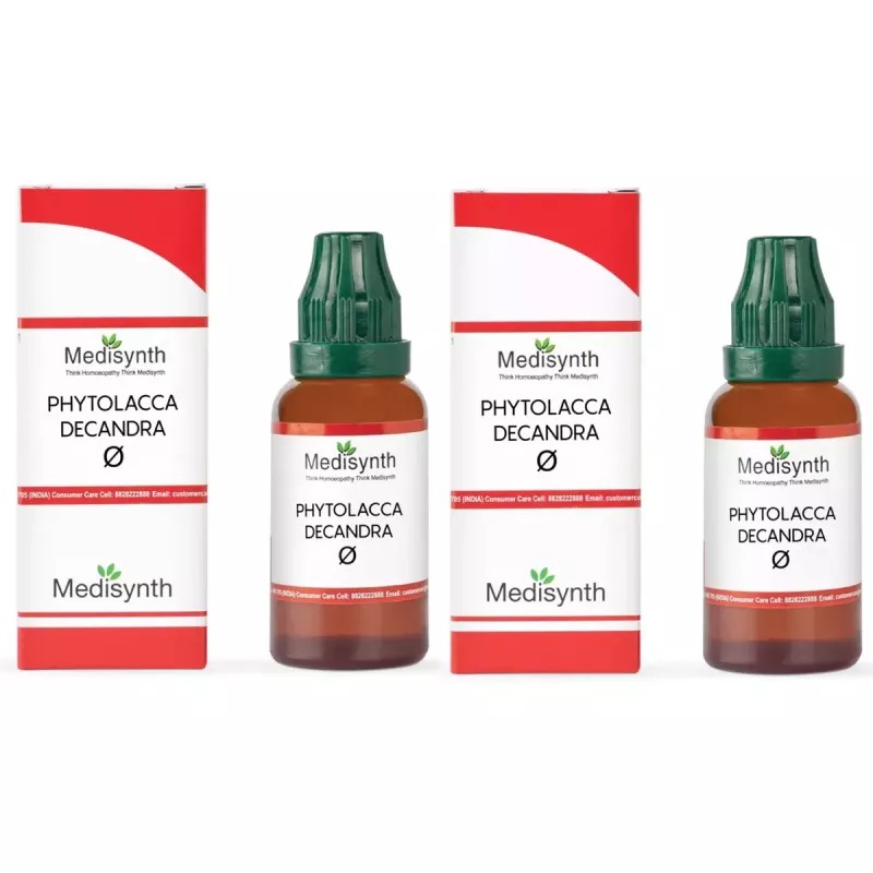 Medisynth Phytolacca Decandra 1X (Q) (30ml, Pack of 2)