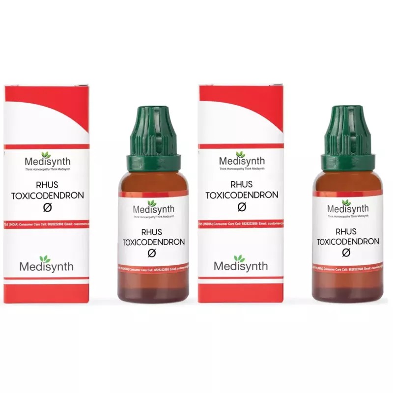 Medisynth Rhus Toxicodendron 1X (Q) (30ml, Pack of 2)