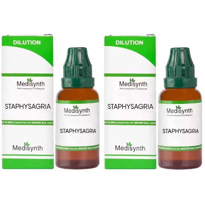 Medisynth Staphysagria 30 CH (30ml, Pack of 2)