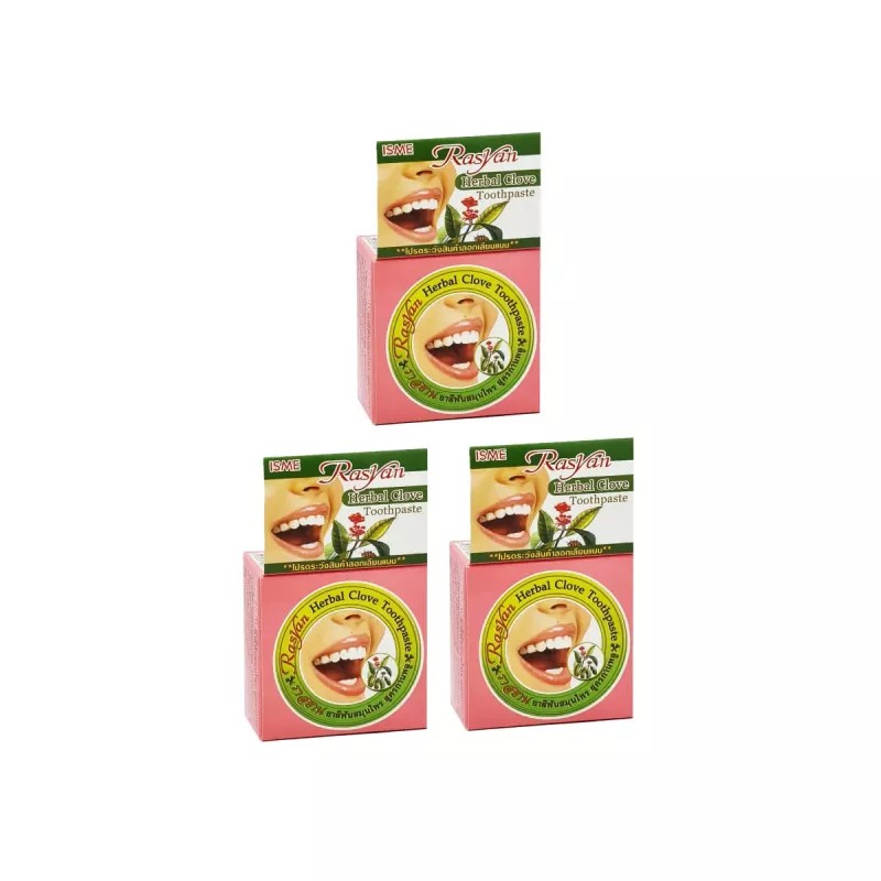 ISME Rasyan Herbal Clove Toothpaste (25g, Pack of 3)