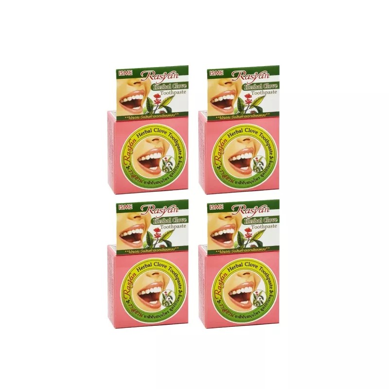 ISME Rasyan Herbal Clove Toothpaste (25g, Pack of 4)