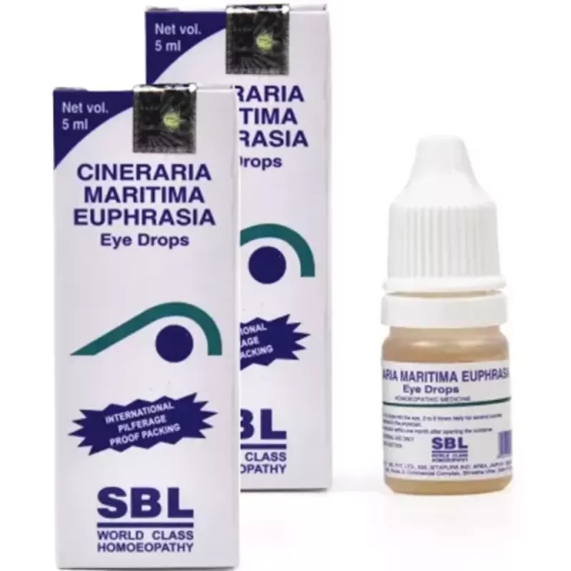 SBL Cineraria Maritima Euphrasia Eye Drops (5ml, Pack of 2)