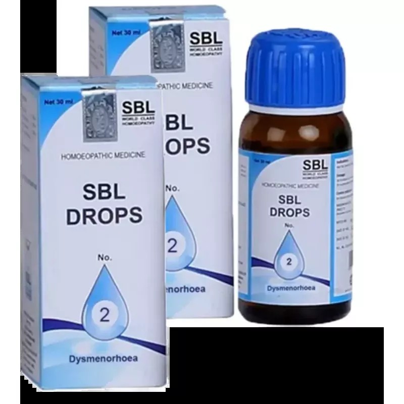 SBL Drops No 2 Dysmenorrhoea (30ml, Pack of 2)