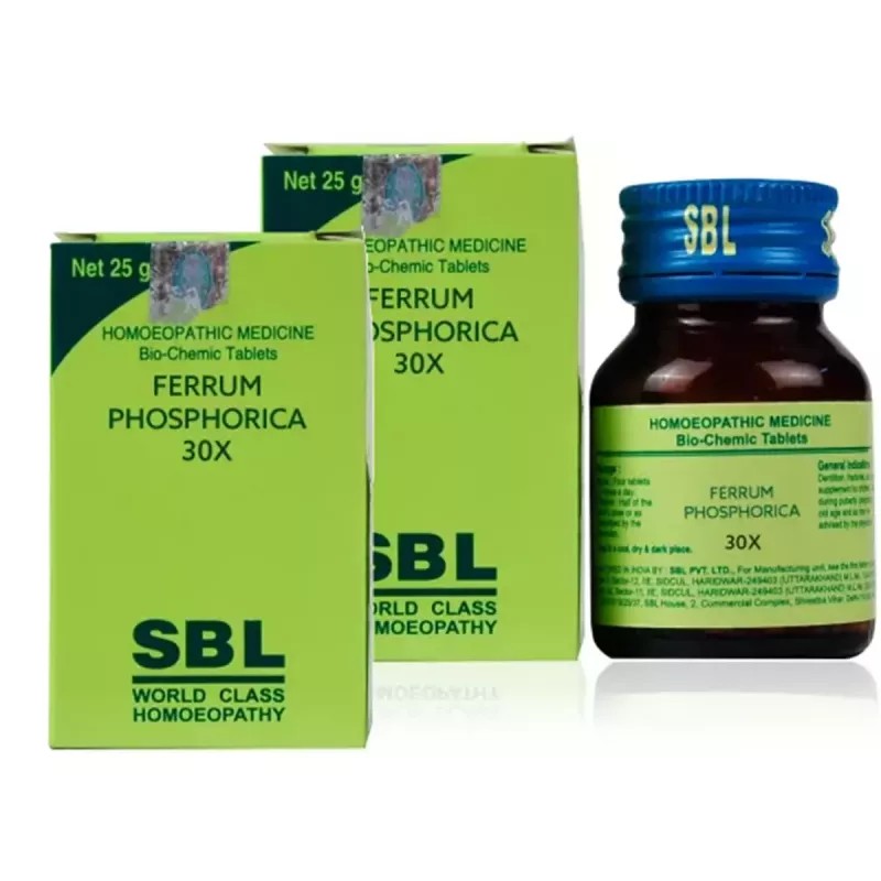 SBL Ferrum Phosphoricum 30X (25g, Pack of 2)