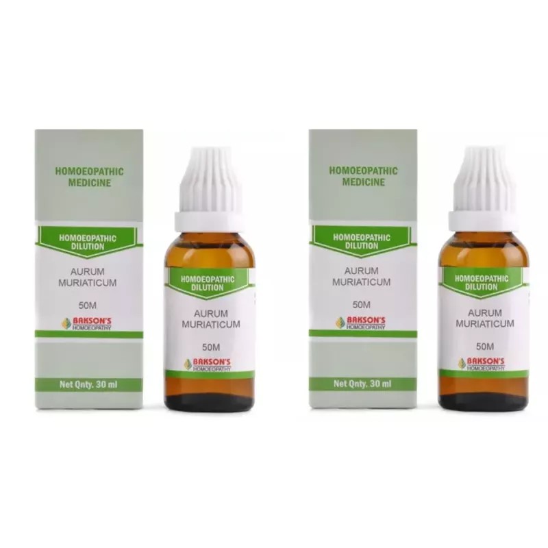 Bakson Aurum Muriaticum 50M CH (30ml, Pack of 2)