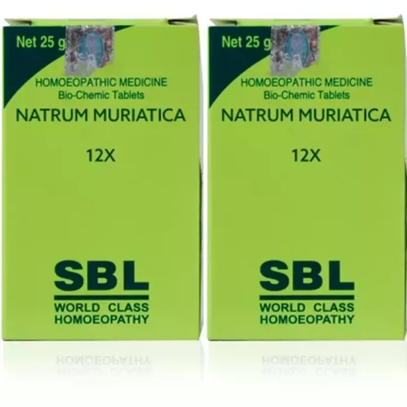 SBL Natrum Muriaticum 12X (25g, Pack of 2)