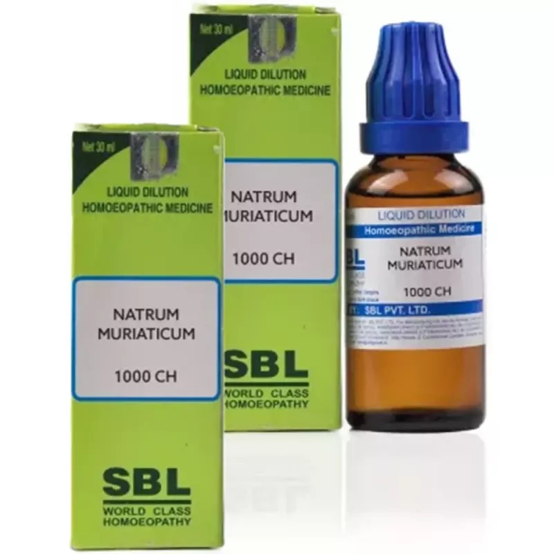 SBL Natrum Muriaticum 1M (1000 CH) (30ml, Pack of 2)