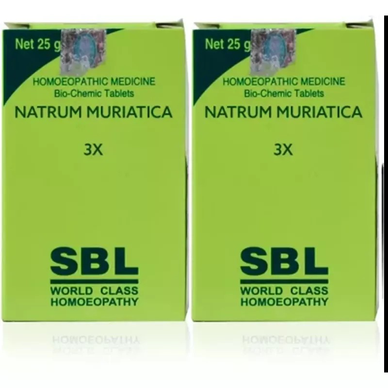 SBL Natrum Muriaticum 3X (25g, Pack of 2)