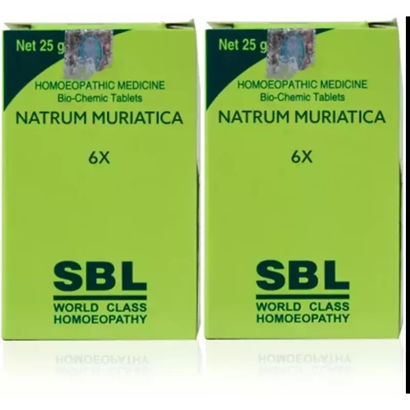 SBL Natrum Muriaticum 6X (25g, Pack of 2)