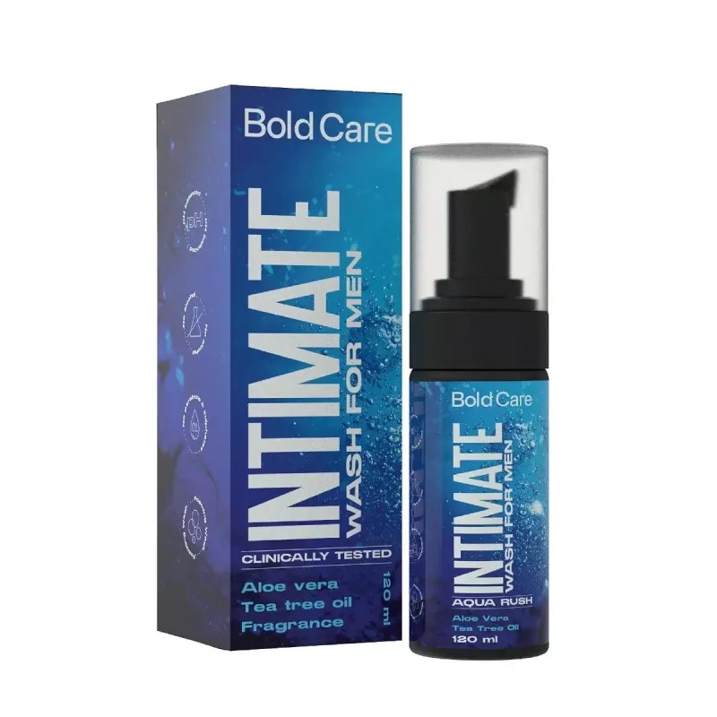 Bold Care Aqua Rush Intimate Wash For Men (100ml)