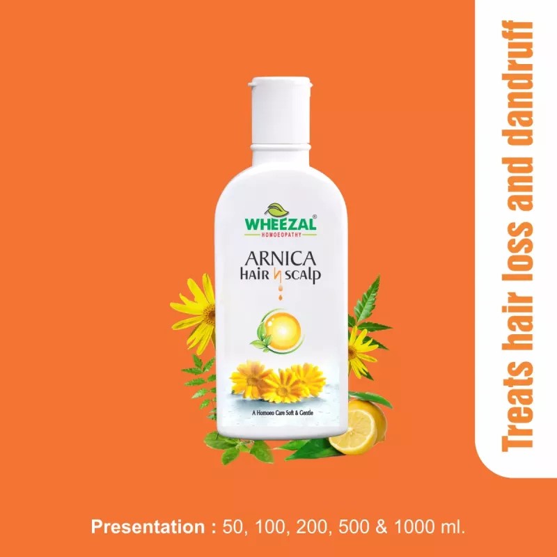 Wheezal Arnica Hair and Scalp Shampoo (200ml, Pack of 2)