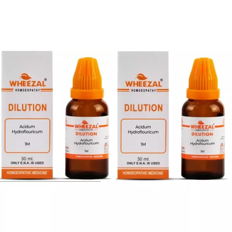 Wheezal Acidum Hydroflouricum 1M (1000 CH) (30ml, Pack of 2)