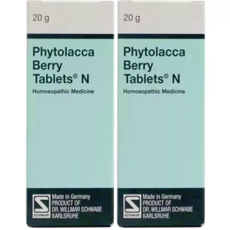 Willmar Schwabe Germany Phytolacca Berry Tablets (20g, Pack of 2)