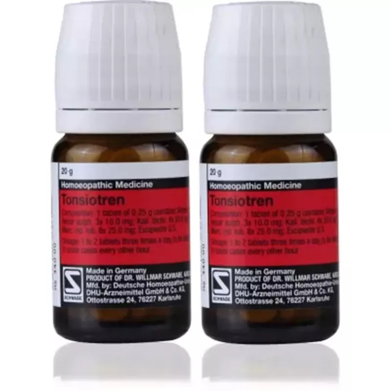 Willmar Schwabe Germany Tonsiotren (80tab, Pack of 2)