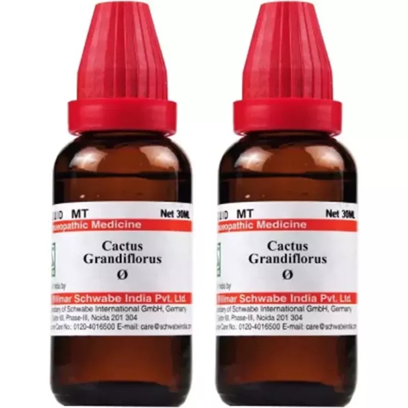 Willmar Schwabe India Cactus grandiflorus 1X (Q) (30ml, Pack of 2)