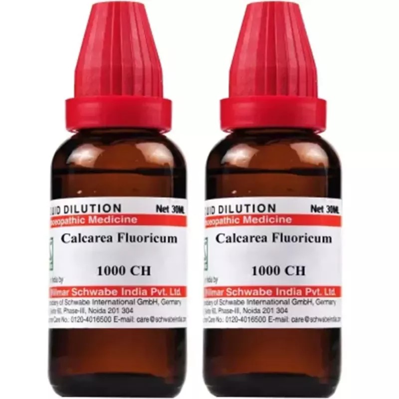 Willmar Schwabe India Calcarea Fluoricum 1M (1000 CH) (30ml, Pack of 2)