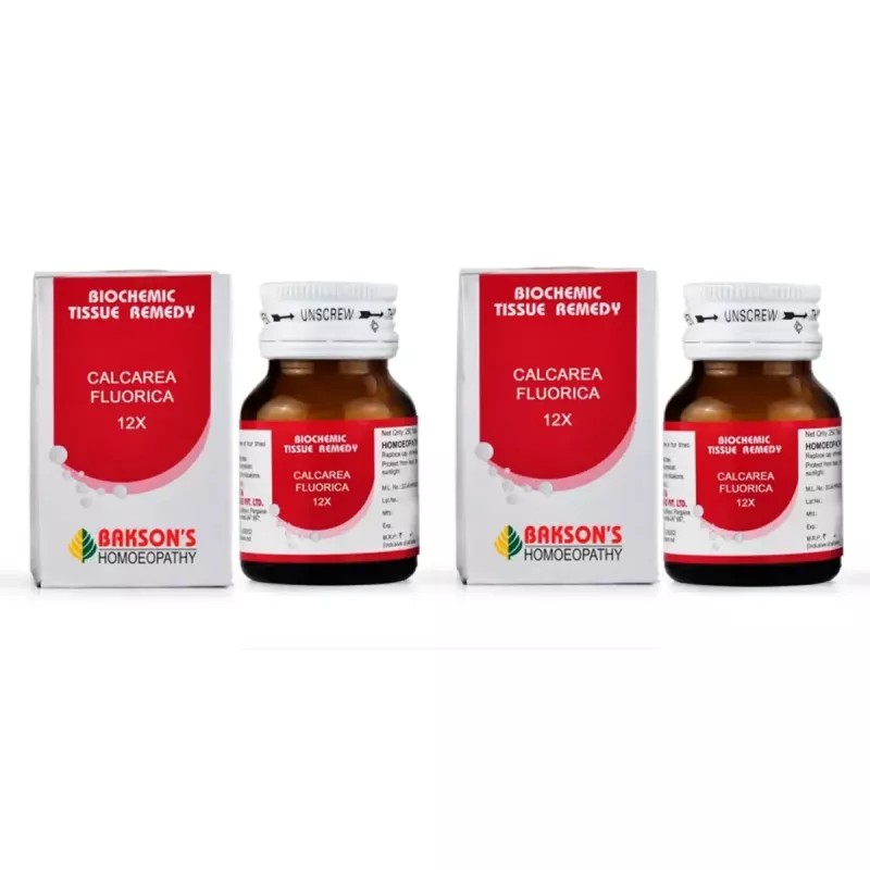 Bakson Calcarea Fluorica 12X (25g, Pack of 2)