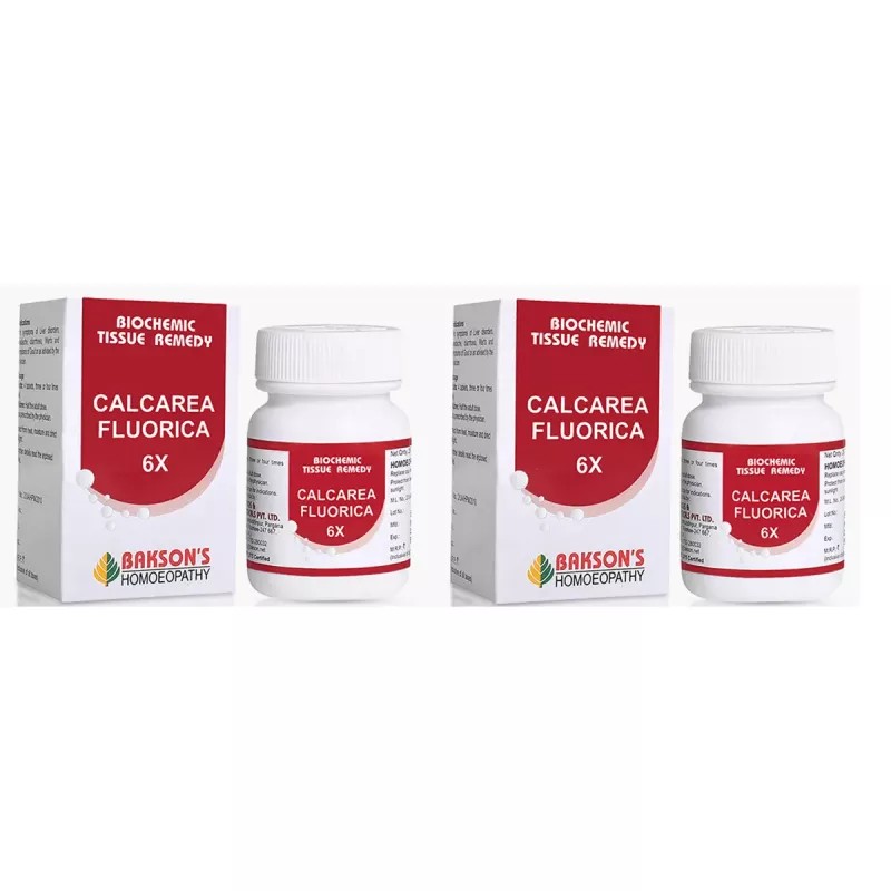 Bakson Calcarea Fluorica 6X (25g, Pack of 2)