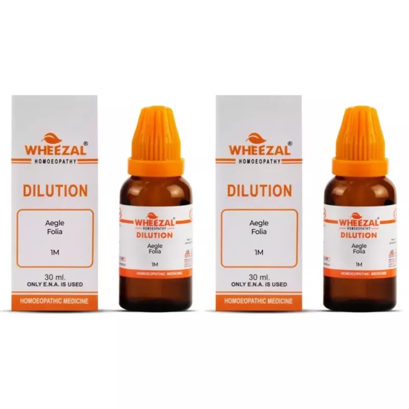 Wheezal Aegle Folia 1M (1000 CH) (30ml, Pack of 2)