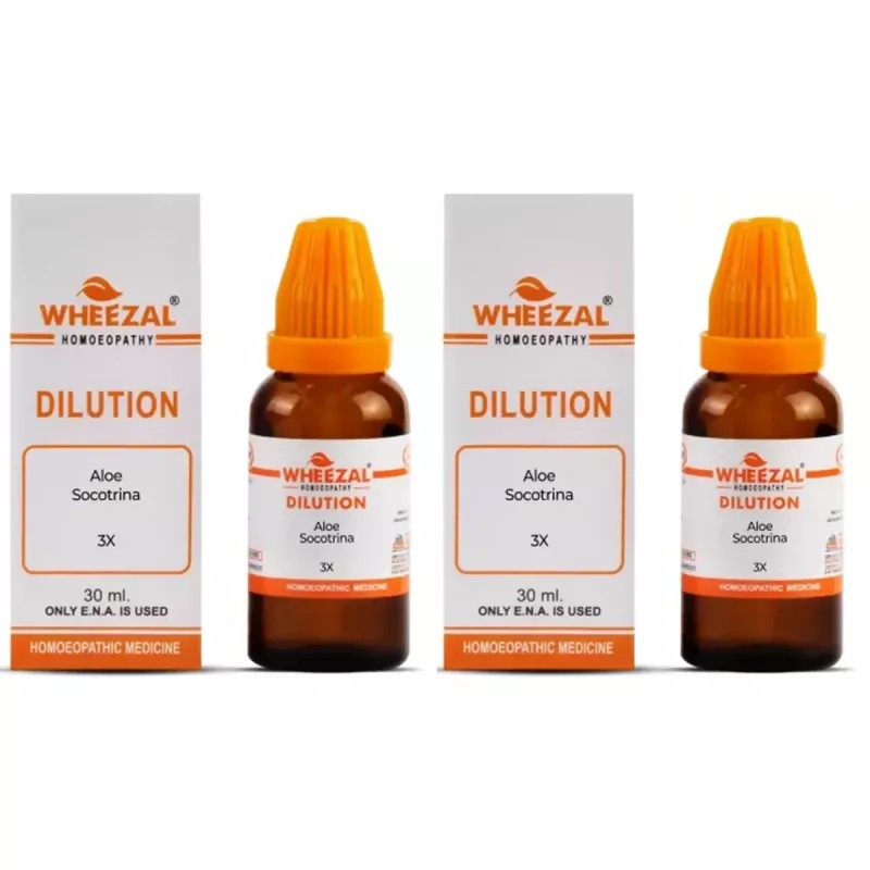 Wheezal Aloe Socotrina 3X (30ml, Pack of 2)