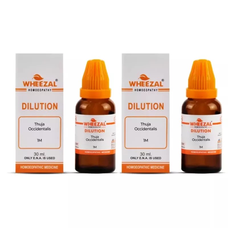 Wheezal Thuja Occidentalis 1M (1000 CH) (30ml, Pack of 2)