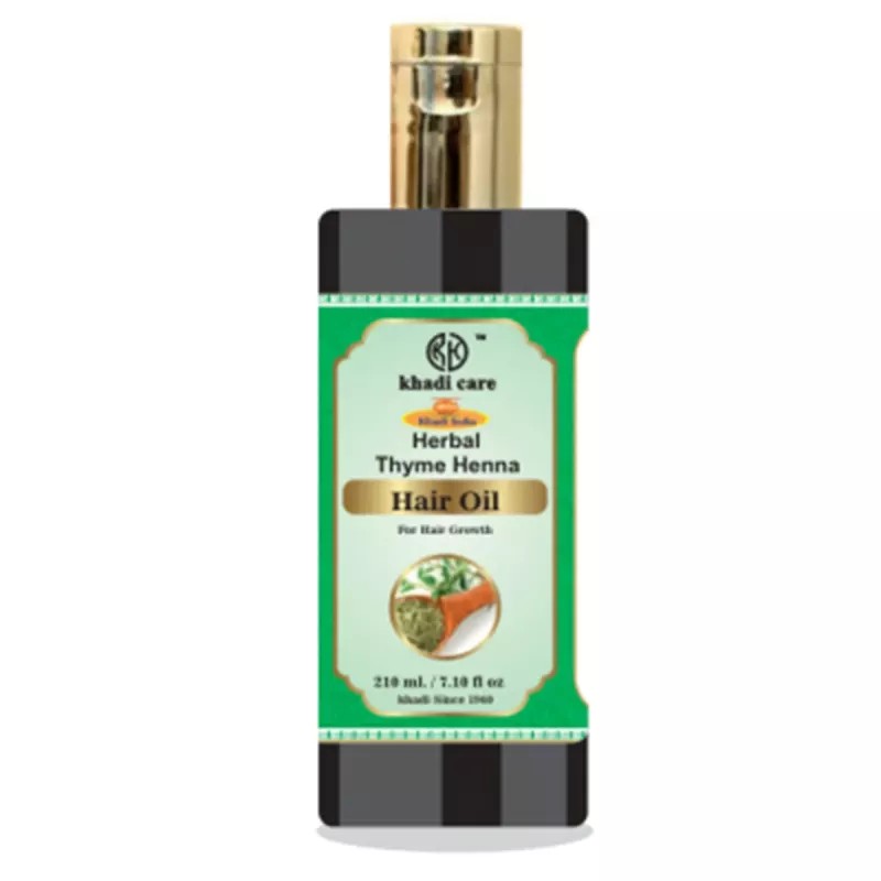 Khadi Care Herbal Thyme Henna Hair Oil (210ml)