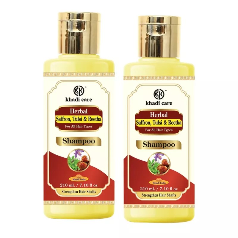Khadi Care Herbal Satritha Shampoo (210ml, Pack of 2)