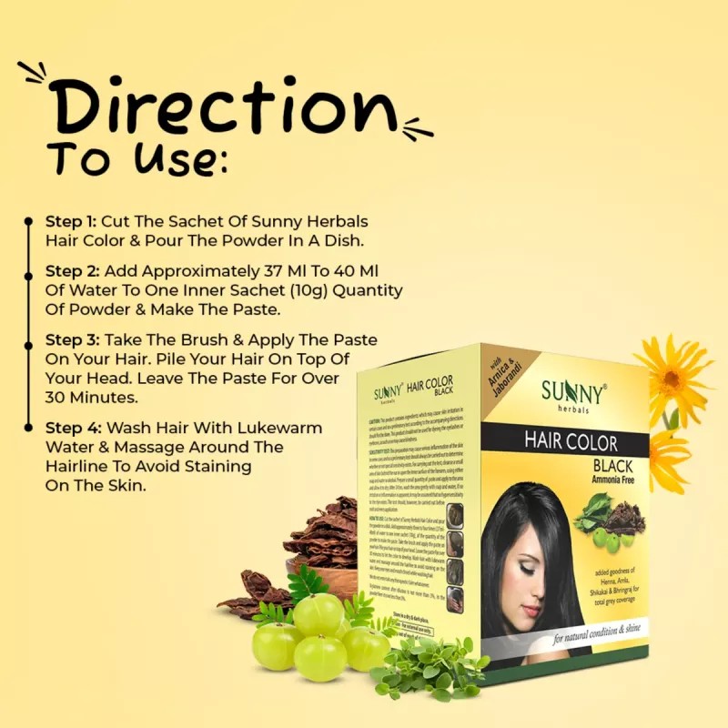 Bakson Sunny Hair Color (Black) (20g)