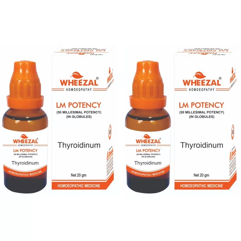 Wheezal Thyroidinum LM 0/23 (20g, Pack of 2)