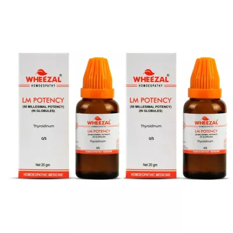 Wheezal Thyroidinum LM 0/5 (20g, Pack of 2)
