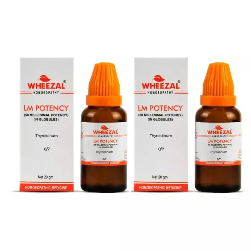 Wheezal Thyroidinum LM 0/7 (20g, Pack of 2)