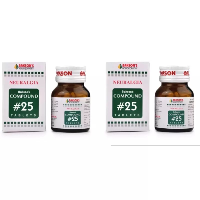 Bakson Compound No 25 (Neuralgia) (100tab, Pack of 2)