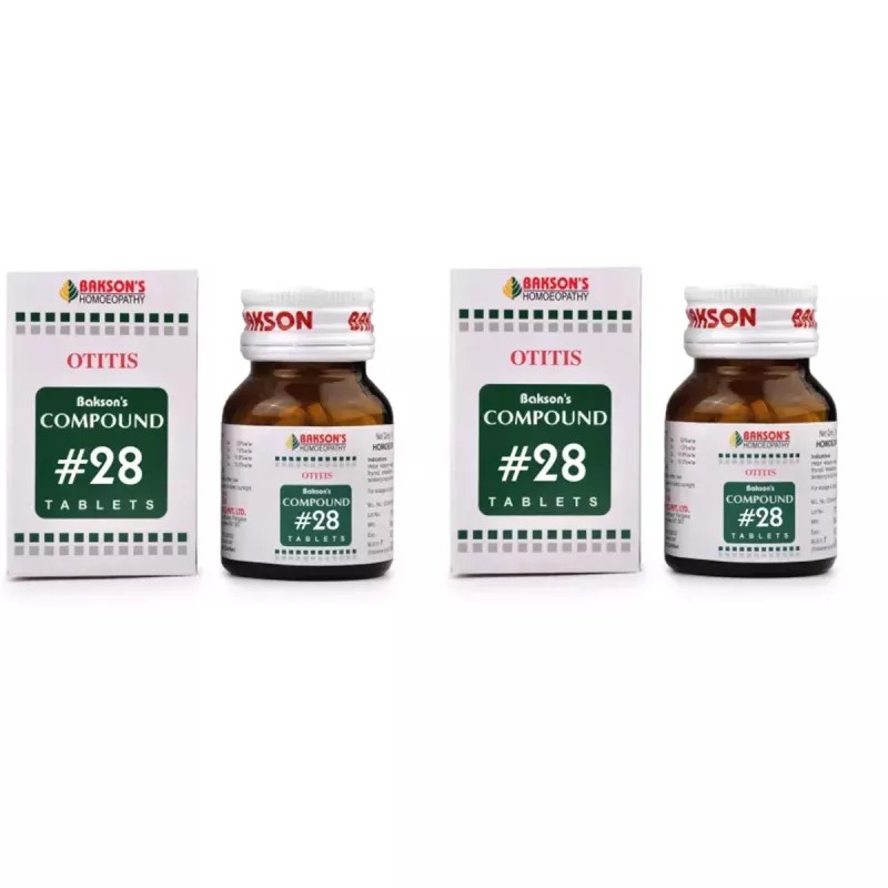 Bakson Compound No 28 (Otitis) (100tab, Pack of 2)