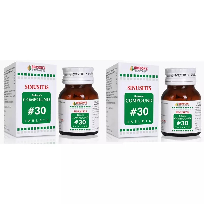 Bakson Compound No 30 (Sinusitis) (100tab, Pack of 2)
