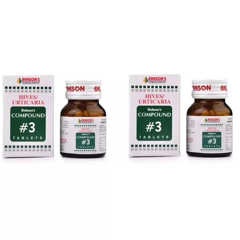 Bakson Compound No 3 (Hives/Urticaria) (100tab, Pack of 2)