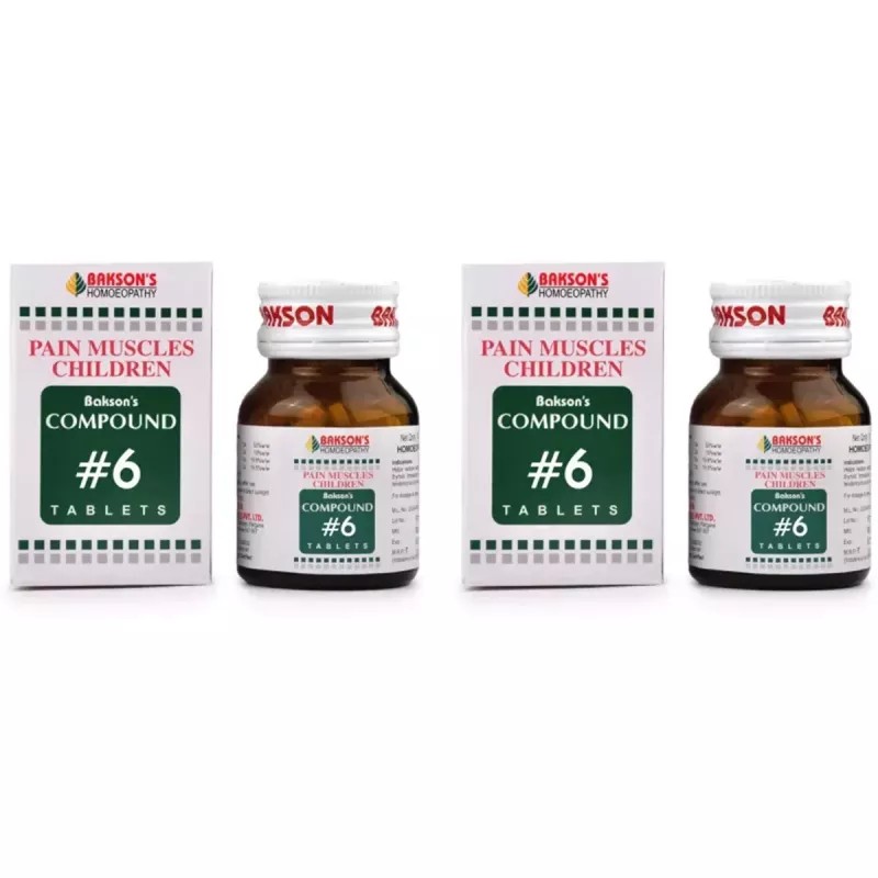 Bakson Compound No 6 (Pain Muscles Children) (100tab, Pack of 2)